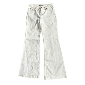 David Kahn Women's Ivory Flare Jeans